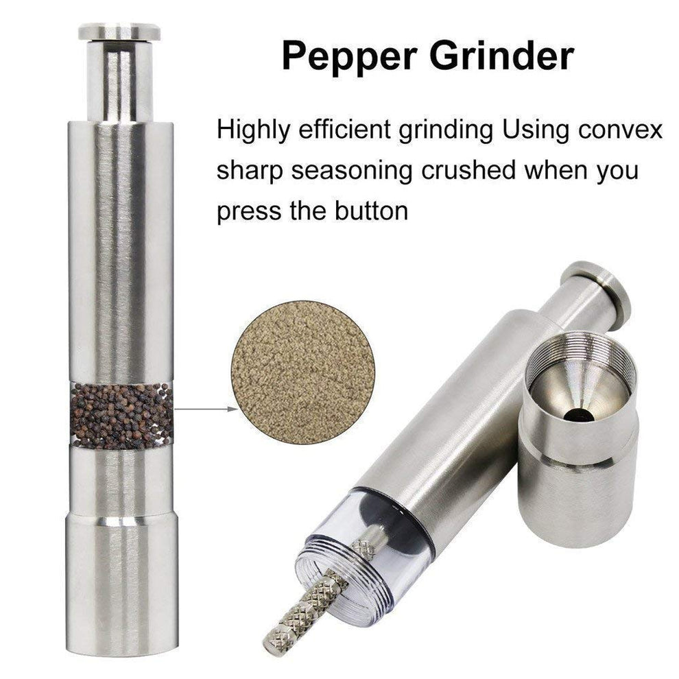π₯ Luxury Stainless Steel Salt & Pepper Grinder π₯