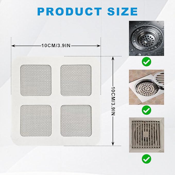 Multifunctional Self Adhesive Floor Drain Sticker Patch For Kitchen Bathroom Sink Strainer