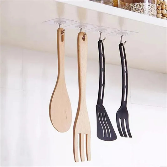 10 pcs Large Adhesive Hooks for Hanging Heavy Duty Wall Hooks