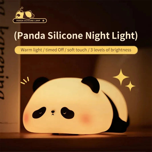 Cute Panda Silicon LED Lamp Light