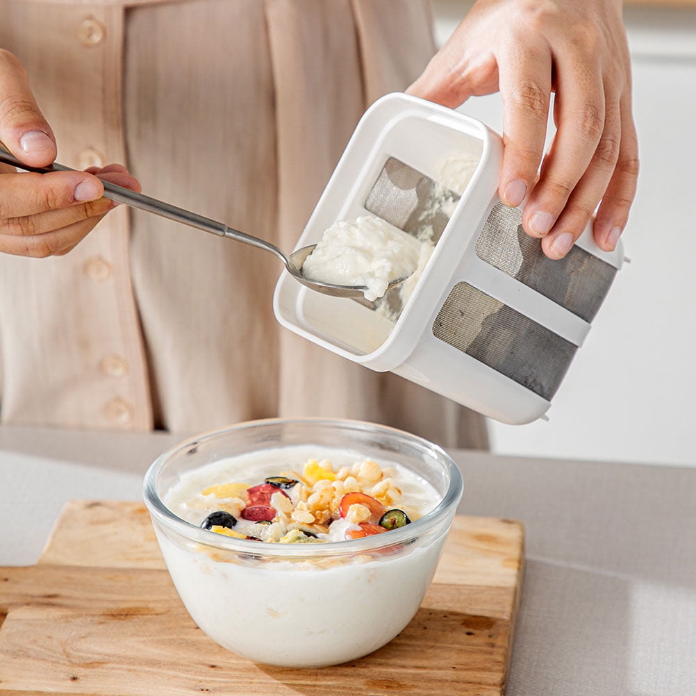 Yogurt Filter with Fine Mesh Strainer with Lid | Yogurt Maker & Cheese Strainer