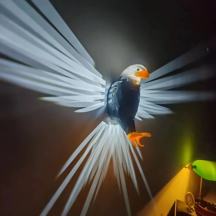 3D Bald Eagle Wall Light