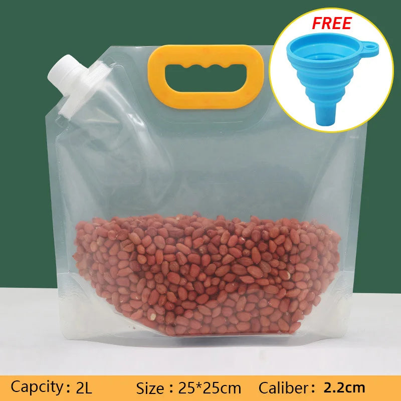 Grain Moisture-proof Sealed Bag (2.5L) ( Free Funnel )