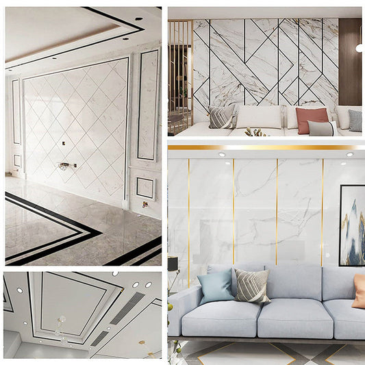 Self-Adhesive Golden Decoration Tape For Home Floor Tiles and Wall Décor