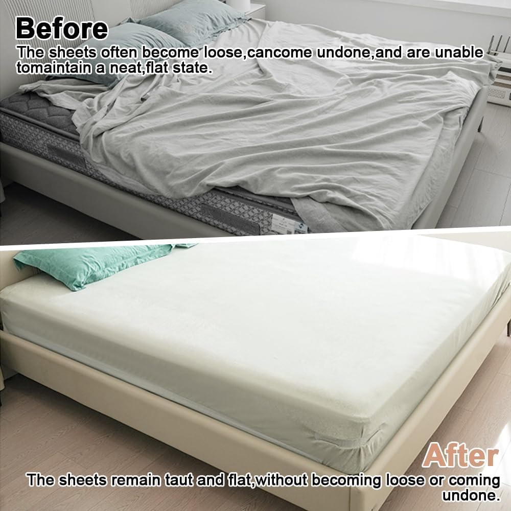 Lock Sheet Holders 4 PCS Heavy Duty Bed Sheet Straps