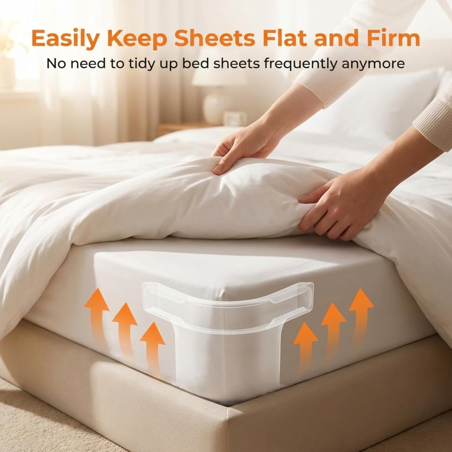 Lock Sheet Holders 4 PCS Heavy Duty Bed Sheet Straps