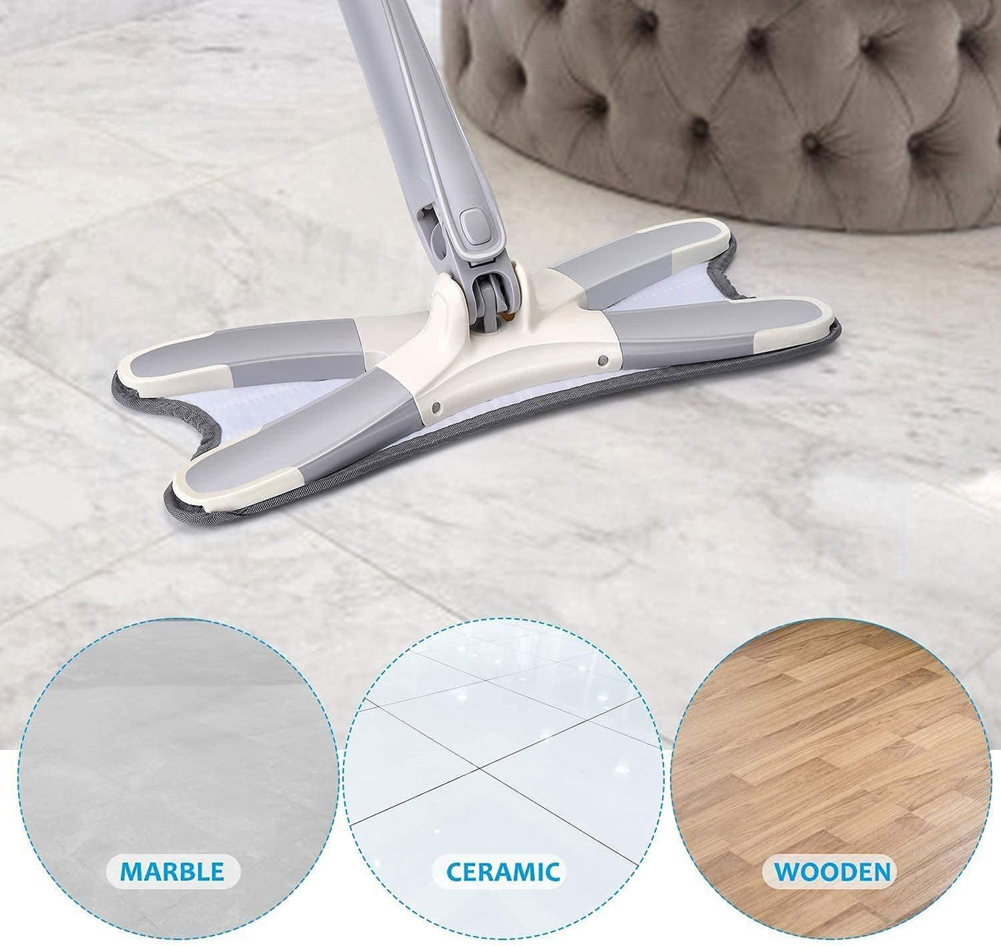 X-Type Microfiber Floor Cleaning mop 360