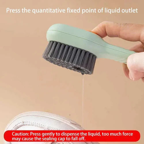 Multi-Functional Cleaning Brush With Soap Dispenser