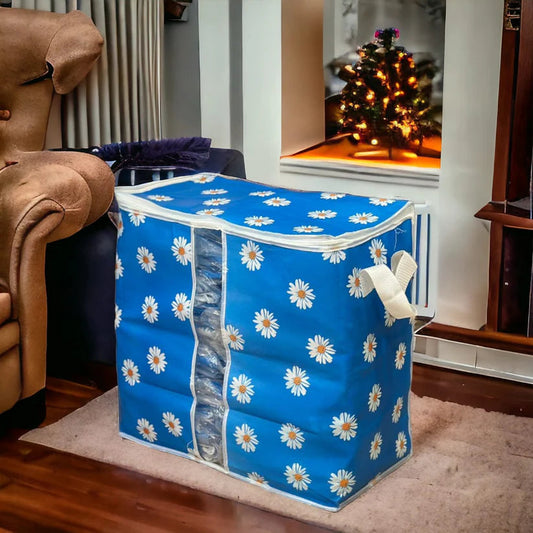 High Quality Flower Printed Storage Bag ( Pack Of 4 )